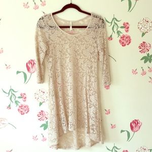 Sheer Floral Tunic/Dress